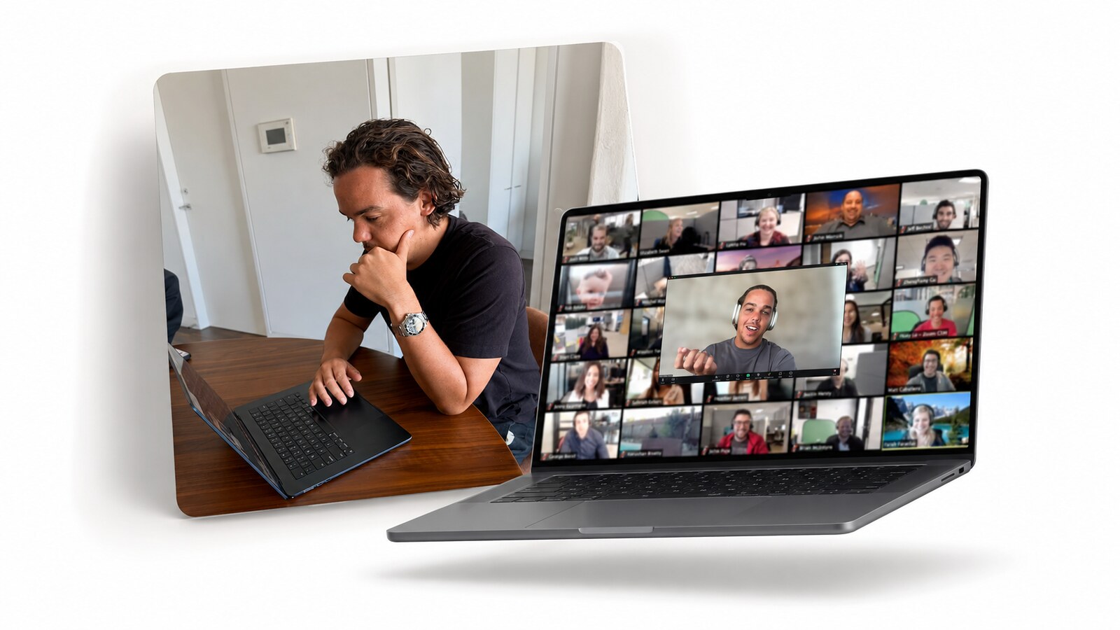 A live challenge session — on your laptop