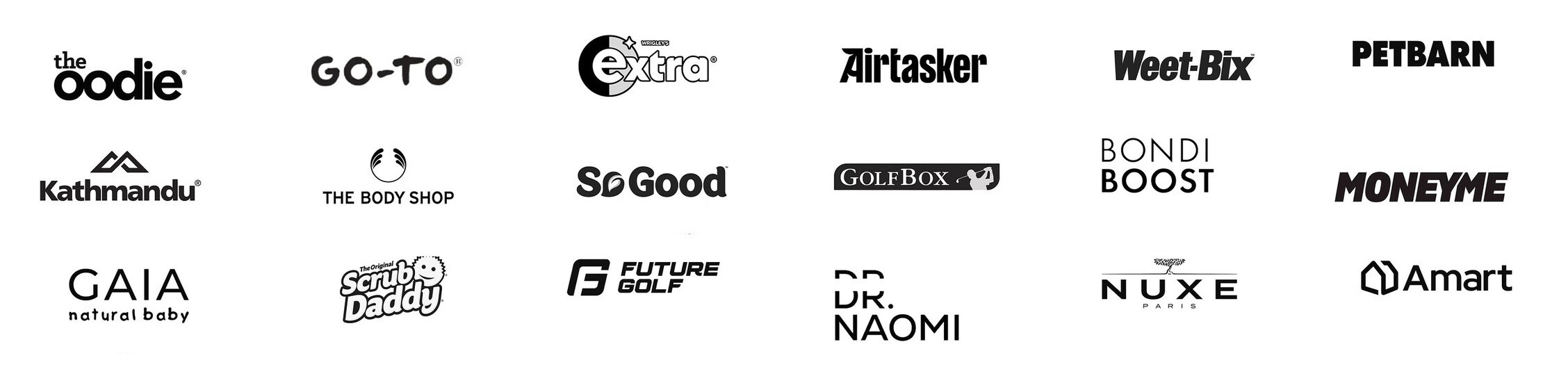 Brands worked with